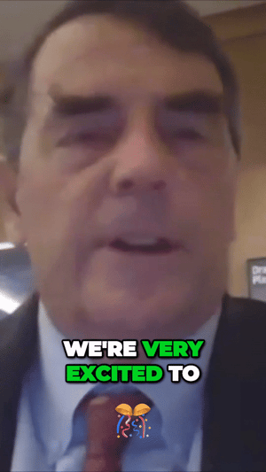 Tim's excited!